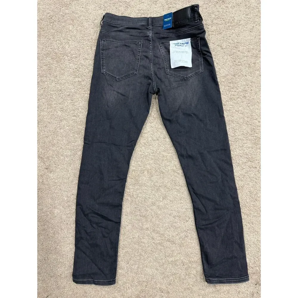 Redtape Men's Black Denim‎ Jeans Skinny Flow+ Sport Fit Size 32x31